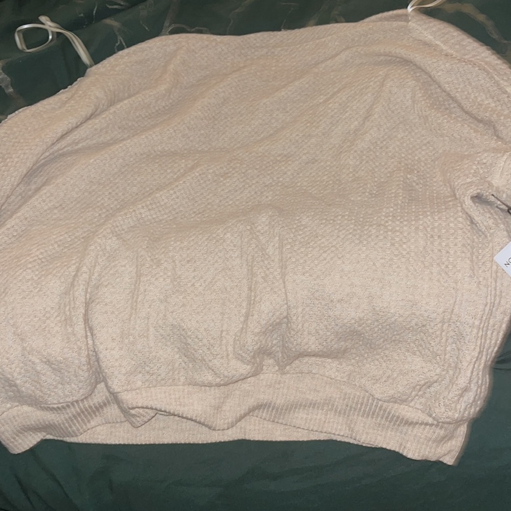 Treasure & Bond off the shoulder thermal knit top - Picture 3 of 10